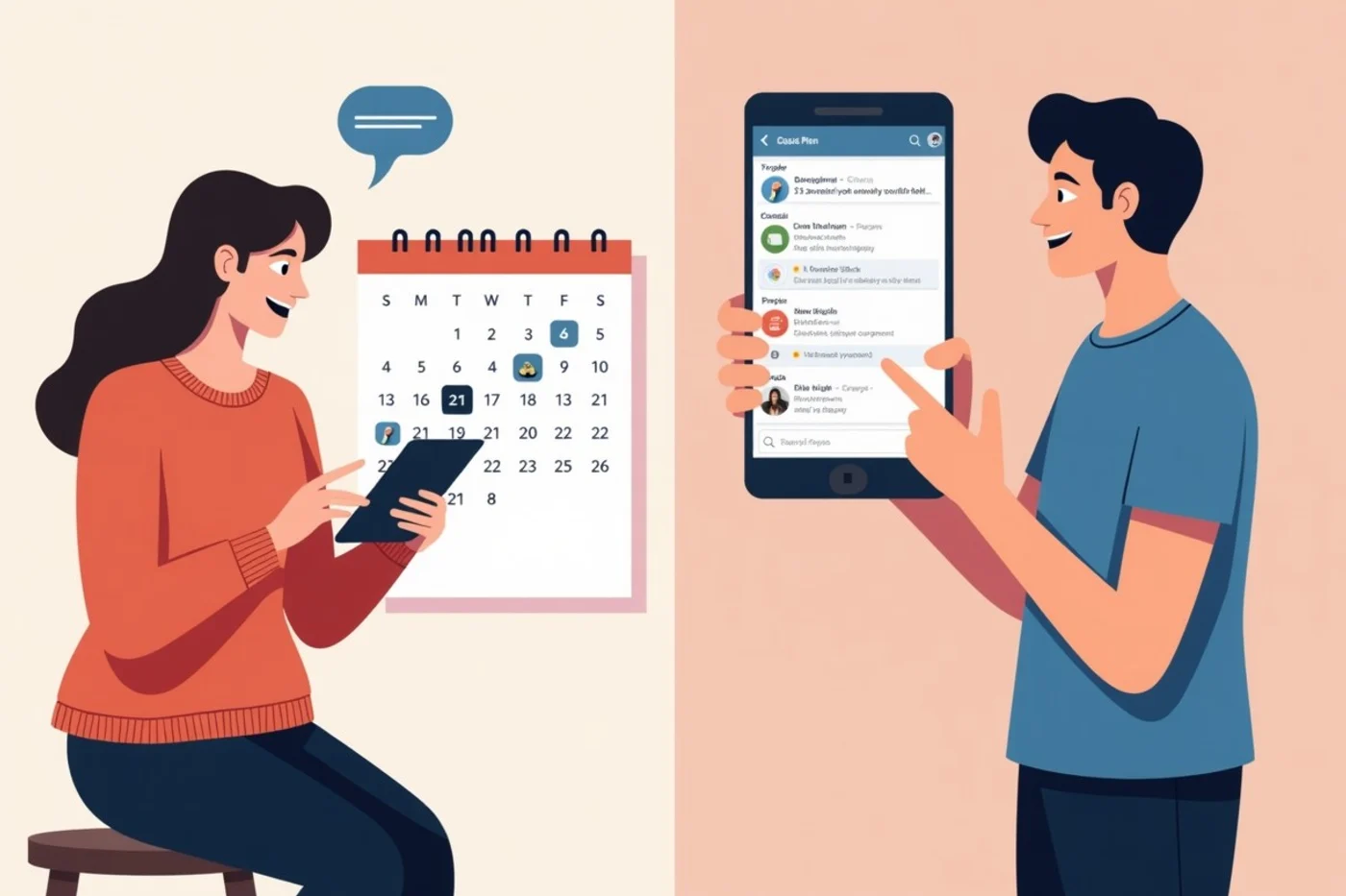 Behavior between canceled dates provides important context - supporting editorial photograph