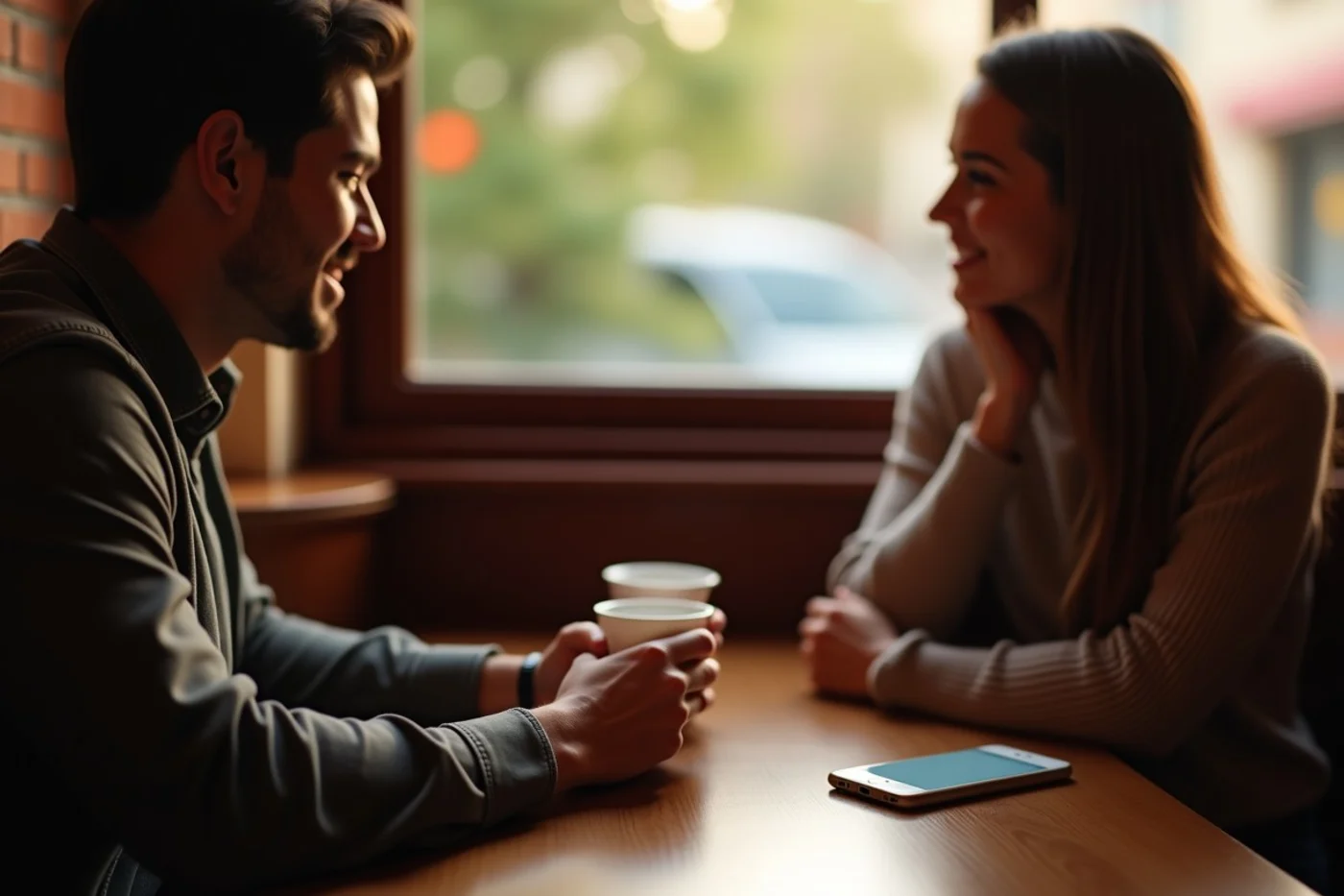 After a few dates, emotional distance can have different meanings - supporting editorial photograph