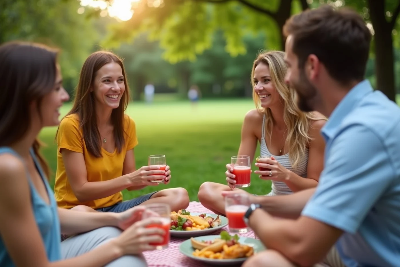 A casual group hangout carries less weight than a deliberate introduction - supporting editorial photograph